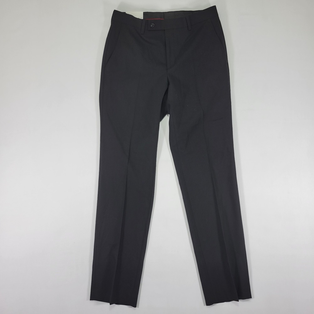 Perry Ellis‎ Portforlio Men's Dress Pant Trousers Black Modern Fit 29x32 NEW